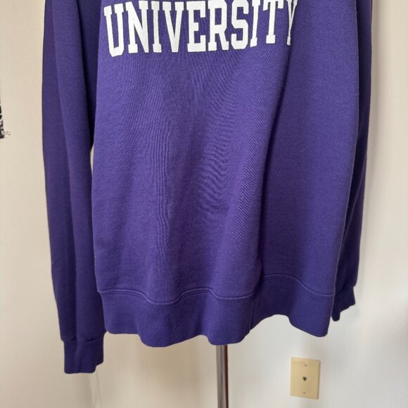 Champion New York University Purple and White Crewneck Sweatshirt - Picture 5 of 12